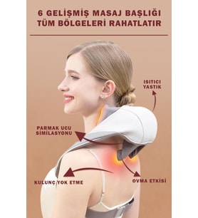 Ovmalı Masaj Aleti Boyun Sırt Bel Dayanıklı Şarjlı Gelişmiş Masaj Aleti