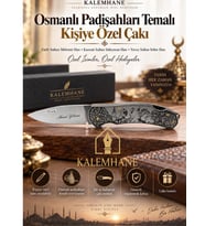 Kalemhane Kişiye Özel Osmanlı Padişahları Temalı Çakı Lüks Kutulu