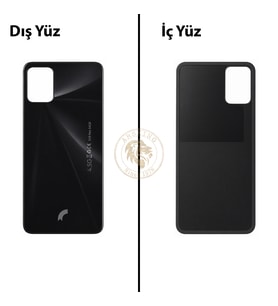 Reeder S19 Max Siyah Arka Kapak Arka Cam Batarya Kapağı Lazer Kesim Kapak Pil Kapağı Back Cover
