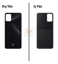 Reeder S19 Max Siyah Arka Kapak Arka Cam Batarya Kapağı Lazer Kesim Kapak Pil Kapağı Back Cover