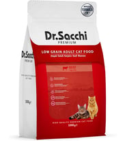 Premium Düşük Tahıllı Sığır Etli Yetişkin Kedi Maması 1 kg