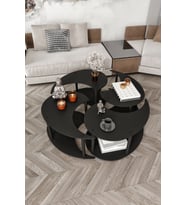 Yin Yang Unity Serenity Orta Sehpa 4 Lü Siyah 100 Cm
