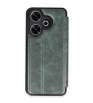 Xiaomi Redmi 13 4g Kılıf Flip Cover - Koyu Yeşil
