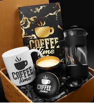 Özel Tasarım Kupa & Özel Tasarımlı Defter & French Press & Özel Tasarım Mum Hediye Seti