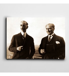 Atatürk ve Irak Kralı Faysal Kanvas Tablo