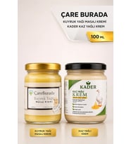 ÇareBurada Kuyruk Yağlı Krem 100 ml + Kader Kaz Yağlı Krem 210 ml