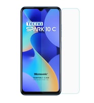 Microsonic TECNO Spark 10C Tempered Glass Cam Ekran Koruyucu (Renksiz)