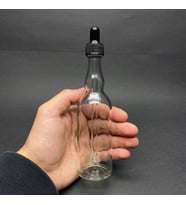 100 Ml Boğumlu Model Cam Damlalıklı Şİşe , Plastik Kapaklı , 100 Cc Cam Damlalıklı Boğumlu Şişe x 6 Adet (Şeffaf)