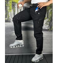 Taktikal Outdoor Kargocep Cargocep Içipolarli Softjel Sıvı ve Rüzgar Geçirmez Kışlık Pantolon ve  kemer (Siyah)