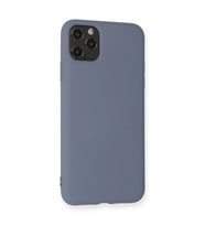 İphone 11 Pro Max Kılıf Nano İçi Kadife Silikon - Gri