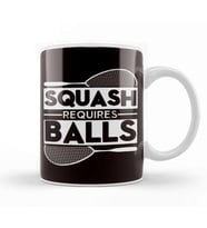 Squash Requires Balls Indoor Tennis Court Player Coach Match Kupa Bardak Porselen
