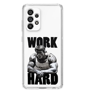 Samsung Galaxy A23 Uyumlu Arnold Fitness Tasarımlı Şeffaf Telefon Kılıfı
