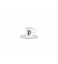 Porland Harf (P) Tabaklı Kahve Fincanı 85 Cc04A+P021907 (Beyaz)