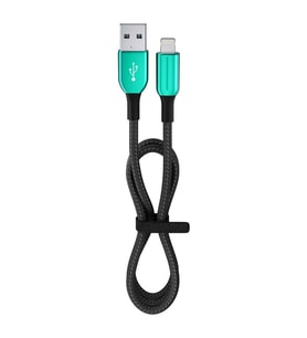 12 Watt 2.4A Usb-A To Lightning 1.2M Hızlı Şarj Kablosu Yeşil FC35