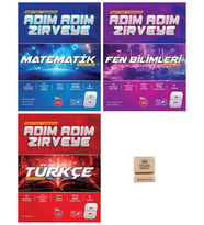 Newton LGS 8. Sınıf Adım Adım Zirveye Matematik Fen ve Türkçe Fasikülleri 3lü Set + Telefon Standı
