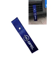 Opel Uyumlu Logolu Çıt Çıtlı Tampon Dili & Çeki İpi - Şık ve Dayanıklı Araç Aksesuarı (Mavi)