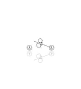 Söğütlü Silver Gümüş 4 mm gümüş top küpe