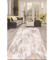 Dijital Kaymaz Taban Yıkanabilir Modern Renkli Salon Halısı Mutfak Halısı Yolluk ND-HT-213 (Krem)