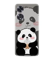 Oppo A60 Kılıf Boutique Baskılı Resimli Milkshake Panda Pcode -058