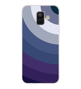 Samsung Galaxy A6 (2018)  Kapak Renk Cümbüşü Tasarımlı Şeffaf Silikon Kılıf