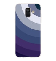 Samsung Galaxy A6 (2018)  Kapak Renk Cümbüşü Tasarımlı Şeffaf Silikon Kılıf