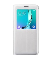 Galaxy S6 Edge Plus ile Uyumlu Kılıf S View Cover EF-CG928PWEGTR Beyaz