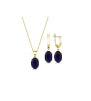 2 Li Kolye Küpe Seti Gümüş