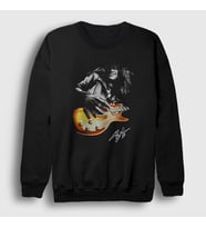 Presmono Unisex Siyah Sign Guitarist Guns N' Roses Slash Sweatshirt 411850tt