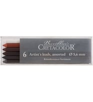 Cretacolor Artists' Leads Karışık Set 5,6 mm Portmin Kalem Ucu 6'lı Kutu (264 00) 