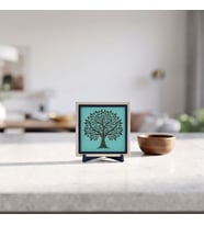 Hayat Ağacı Silüetli Modern Dekoratif Obje, İç Mekanlar İçin Minimalist Aksesuar 10x10 cm
