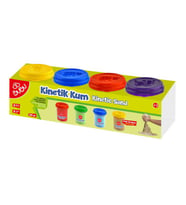 BuBu Kinetik Kum 4 Renk x 200 gr. Bardak 
