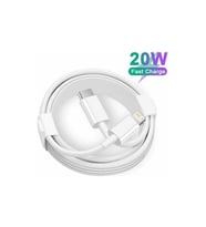 Type-c Usb To Lightning Apple Uyumlu iPhone Ile 1 Metre Şarj Kablosu Beyaz Kablo