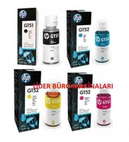 HP GT51, HP GT52 ORJİNAL KARTUŞ 4 LÜ SET ÜCRETSİZ KARGO