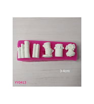 YY0413 Minyatür Kitap Fincan Kavanoz Set Silikon Kalıp