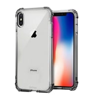 Blogy iPhone Xs Max ile Uyumlu Crystal Fit Kılıf Smoke Black (Siyah)