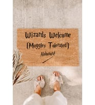 Wizards Welcome Muggles Yüzüklerin Efendisi Kapı Önü Paspası Koko Paspas Ev Paspası Dış Kapı Paspası
