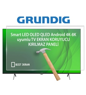 Grundig 75 GJQ 9400 A TV EKRAN KORUYUCU - Grundig 75" inç 189 cm Qled Koruyucu 75GJQ9400A