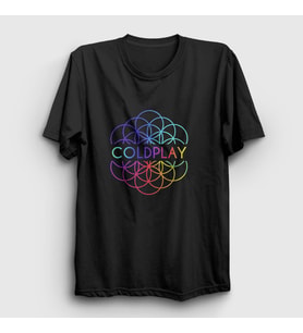 Presmono Unisex Siyah Logo A Head Full Of Dreams Coldplay T-Shirt 470157tt
