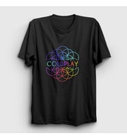 Presmono Unisex Siyah Logo A Head Full Of Dreams Coldplay T-Shirt 470157tt