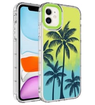 Apple iPhone 11 Kılıf Kamera Çıkıntılı Renkli Desenli Silikon NO8