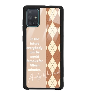 Samsung A71 Uyumlu Andy Ekose Tasarımlı Glossy Telefon Kılıfı