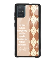 Samsung A71 Uyumlu Andy Ekose Tasarımlı Glossy Telefon Kılıfı