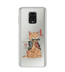 Xiaomi Redmi Note 9S - Redmi Note 9 PRO Uyumlu Catana Kedi Tasarımlı Şeffaf Telefon Kılıfı