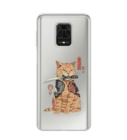 Xiaomi Redmi Note 9S - Redmi Note 9 PRO Uyumlu Catana Kedi Tasarımlı Şeffaf Telefon Kılıfı