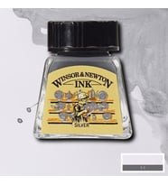 Winsor & Newton Drawing Ink Çizim Mürekkebi 617 Silver 