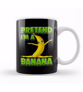 Funny Pretend I m A Banana Gymnast Kupa Bardak Porselen