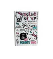 VICTORIA'S JOURNALS 525-1990 HELLO KITTY AND FRIEDNS A7 SERT KAPAK  GÜNLÜK AJANDA 80 GR. 368 SAYFA