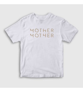 Presmono Unisex Çocuk Beyaz Logo Mother Mother T-Shirt 431798tt (Beyaz)