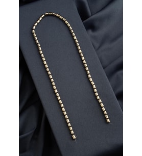Hematit Doğal Taş Parlak Antik Sarı Silindir Kesim 4x6mm Dizi [AA]