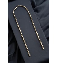Hematit Doğal Taş Parlak Antik Sarı Silindir Kesim 4x6mm Dizi [AA]